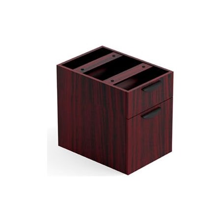 Gec Offices To Go 2 Drawer Hanging Pedestal in Mahogany - Executive Modular Furniture SL22HBF-AML